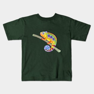 Colorful chameleon Kids T-Shirt